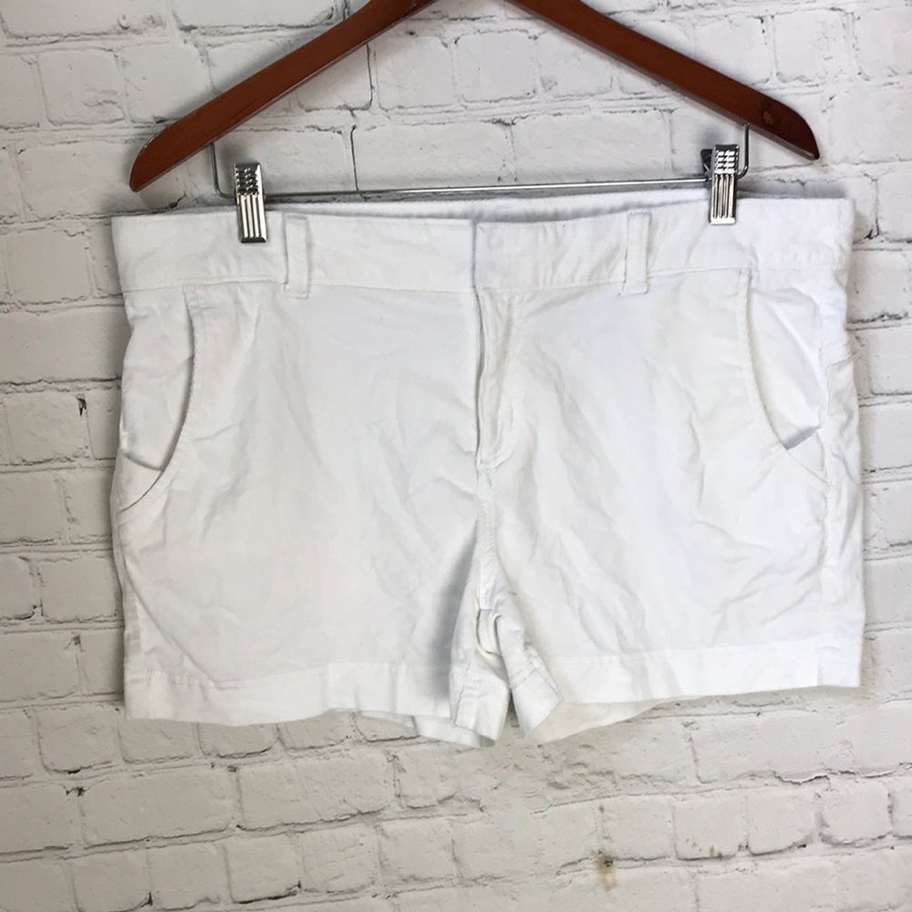 Athleta Corduroy Women's White Shorts Size 14